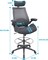 400lbs High-Back Mesh Ergonomic Drafting Chair,Tall Office Chair, Standing Desk Chair,Adjustable Headrest,with Flip-Up Arms,Lumbar Support Swivel Computer Task Chair-Black